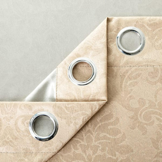 Blackout Eyelet Curtains Embossed 230 GSM