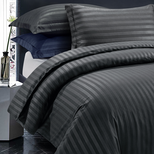 Duvet Cover 3 piece Stripe Quilt Cover Set