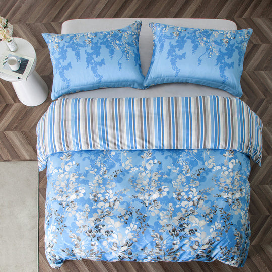 Duvet Cover 3 Piece Printed Quilt Cover Set