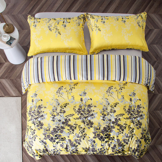 Duvet Cover 3 Piece Printed Quilt Cover Set