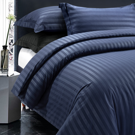 Duvet Cover 3 piece Stripe Quilt Cover Set