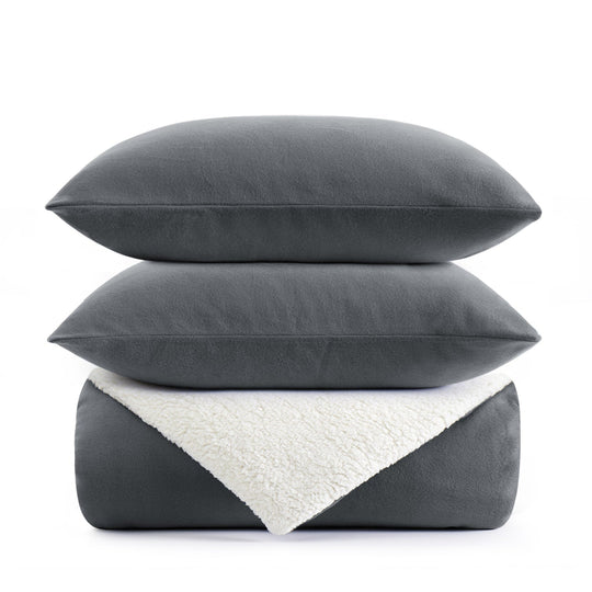 Sherpa Fleece Duvet Cover Set