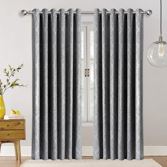 Blackout Eyelet Curtains Embossed 230 GSM