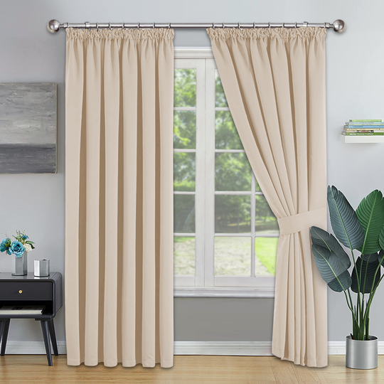 Pencil Pleat Blackout Ready Made Curtain
