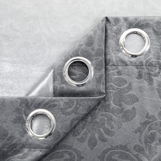Blackout Eyelet Curtains Embossed 230 GSM