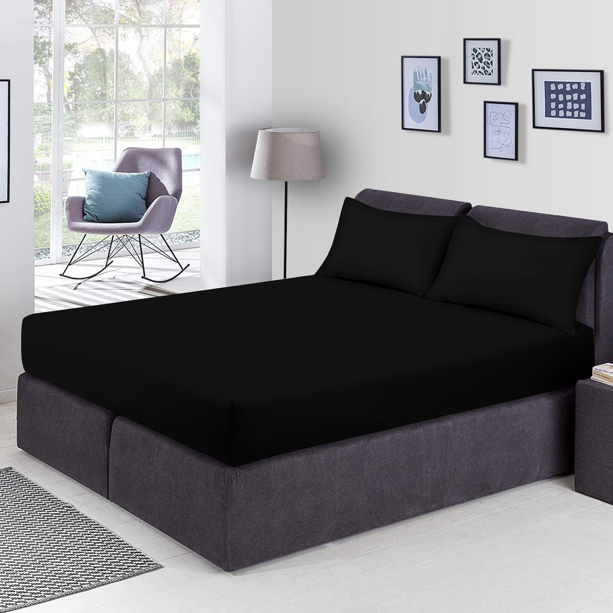 Extra Deep Fitted Sheets Bed Sheets (25cm 40cm) BedBasics