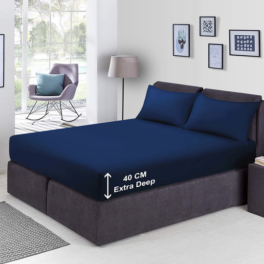 Extra Deep Fitted Sheets Bed Sheets (25cm - 40cm)