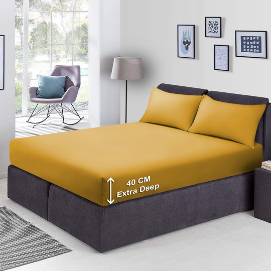 Extra Deep Fitted Sheets Bed Sheets (25cm - 40cm)