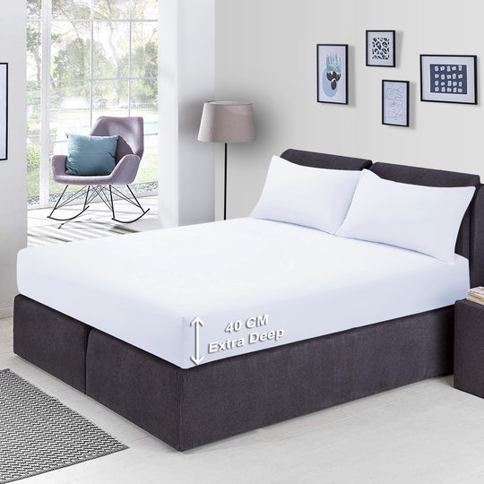 Extra Deep Fitted Sheets Bed Sheets (25cm - 40cm)