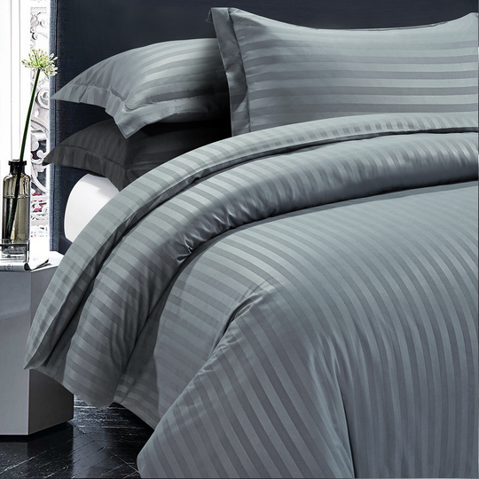 Duvet Cover 3 piece Stripe Quilt Cover Set
