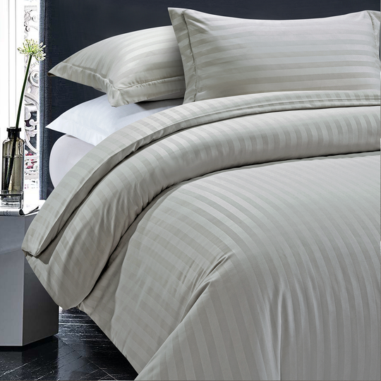 Duvet Cover 3 piece Stripe Quilt Cover Set