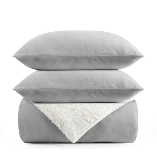 Sherpa Fleece Duvet Cover Set