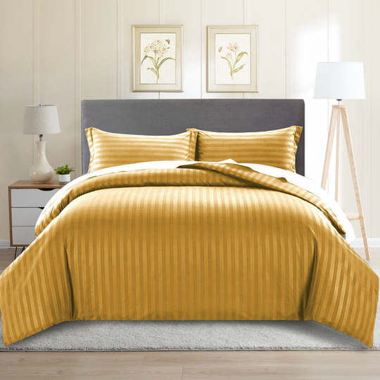 Duvet Cover 3 piece Stripe Quilt Cover Set