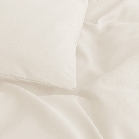 Duvet Cover 3 Piece Plain Dyed Quilt Cover Set