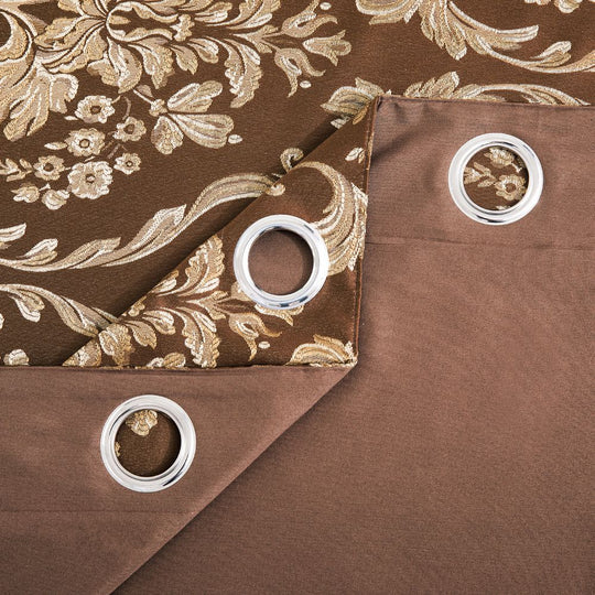 Luxury Jacquard Eyelet Fully Lined Curtains