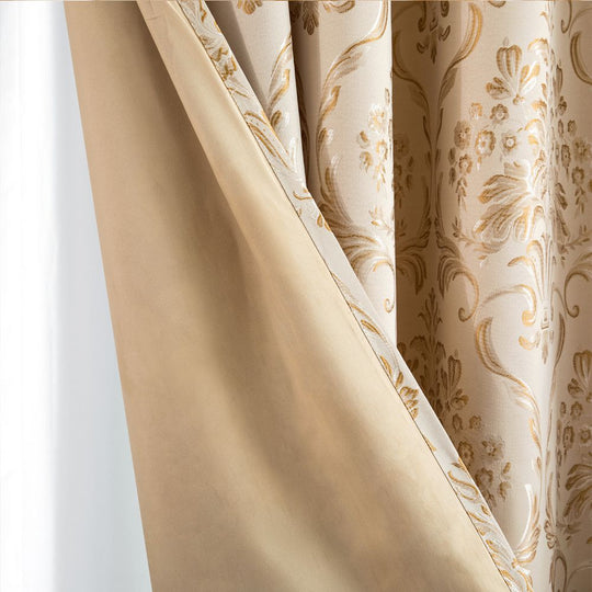 Luxury Jacquard Eyelet Fully Lined Curtains