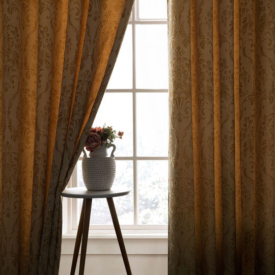 Luxury Jacquard Eyelet Fully Lined Curtains