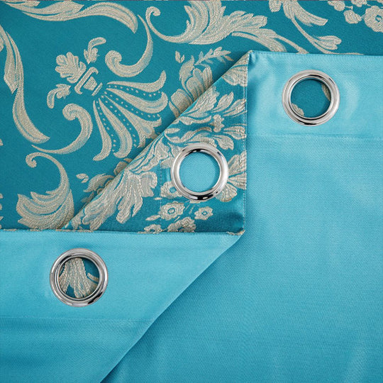 Luxury Jacquard Eyelet Fully Lined Curtains