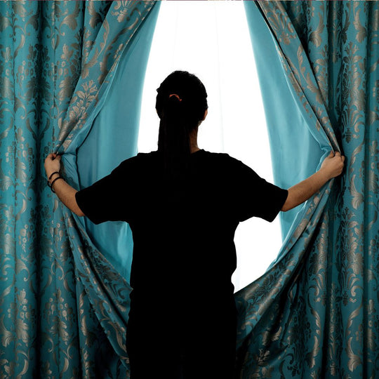 Luxury Jacquard Eyelet Fully Lined Curtains