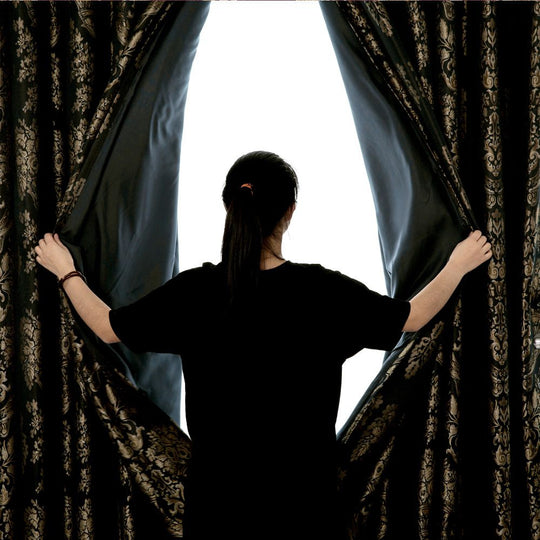 Luxury Jacquard Eyelet Fully Lined Curtains