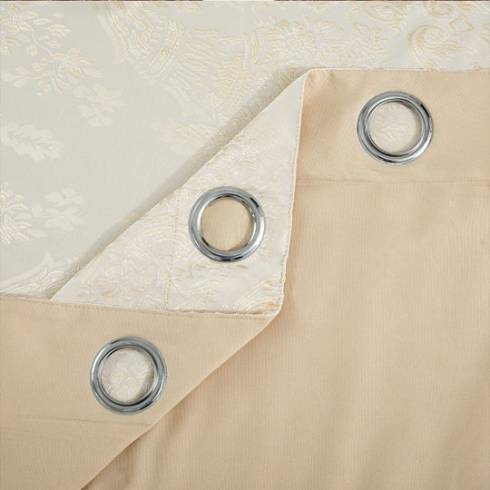 Luxury Jacquard Eyelet Fully Lined Curtains
