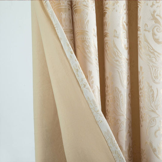 Luxury Jacquard Eyelet Fully Lined Curtains