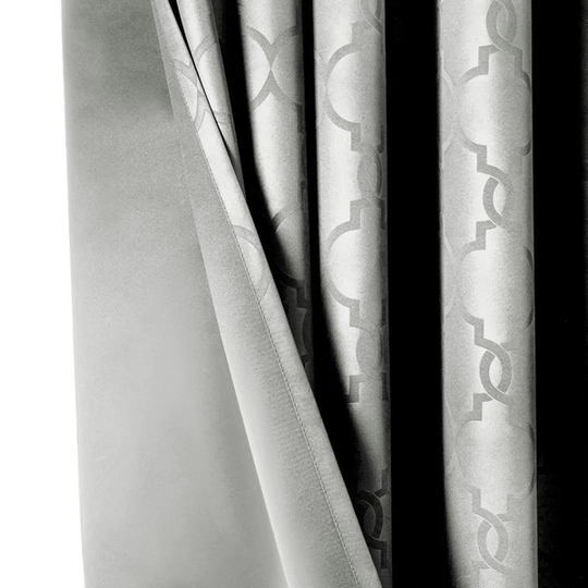 Ready Made Blackout Eyelet Curtains Embossed 260 GSM