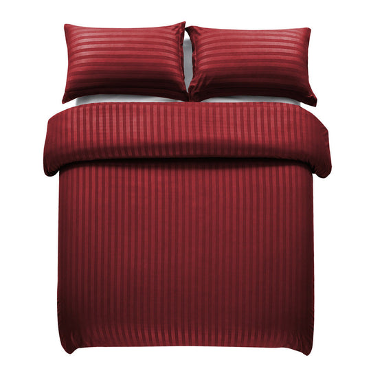 Duvet Cover 3 piece Stripe Quilt Cover Set