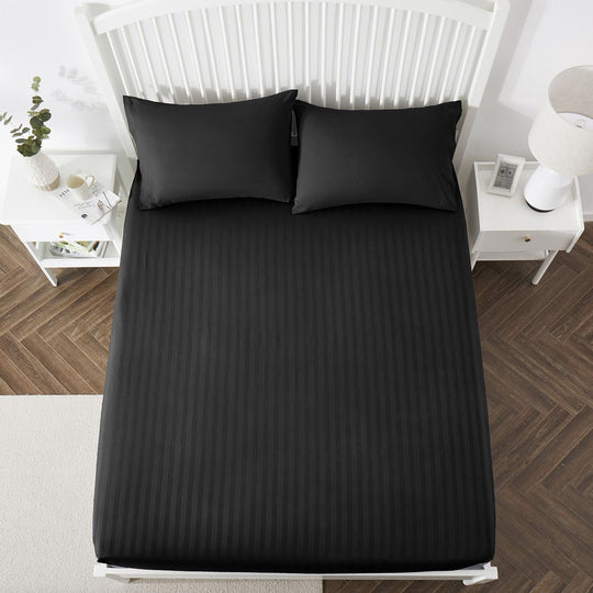 Deep Fitted Sheets Stripe 25cm