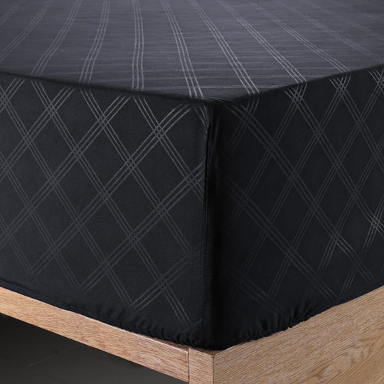 Deep Fitted Sheets Embossed Pattern Bed Sheets 25cm