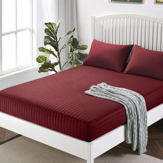Deep Fitted Sheets Stripe 25cm