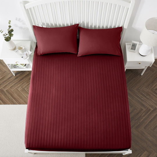 Deep Fitted Sheets Stripe 25cm