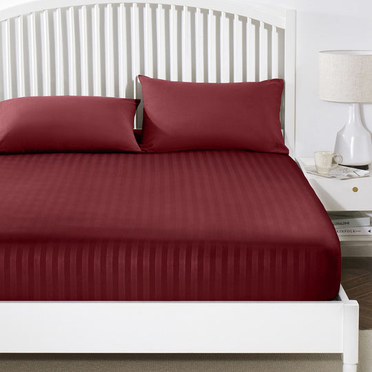 Deep Fitted Sheets Stripe 25cm