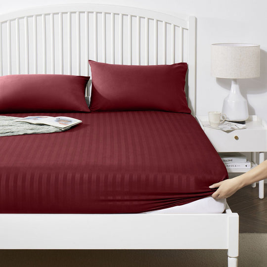 Deep Fitted Sheets Stripe 25cm
