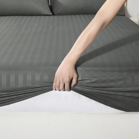 Deep Fitted Sheets Stripe 25cm