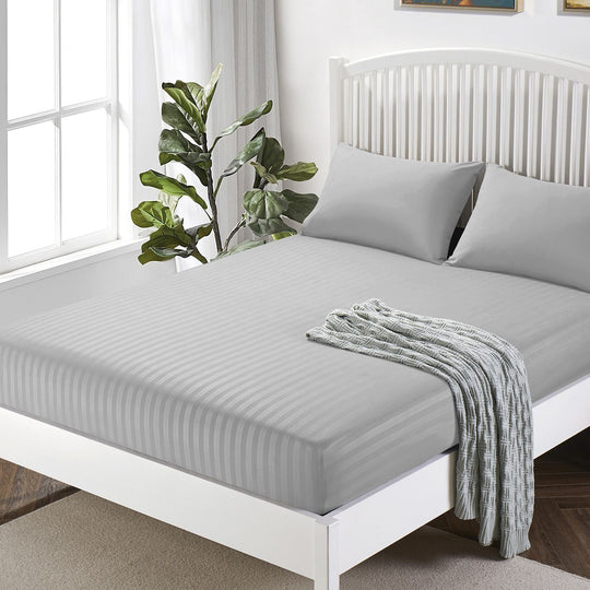 Deep Fitted Sheets Stripe 25cm