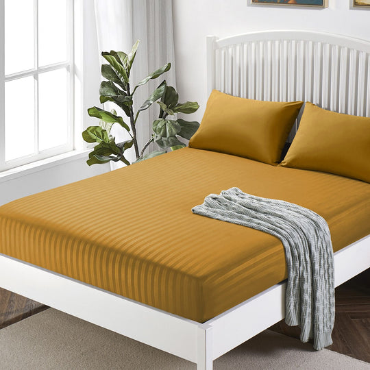 Deep Fitted Sheets Stripe 25cm