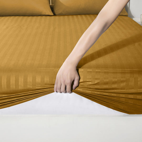 Deep Fitted Sheets Stripe 25cm