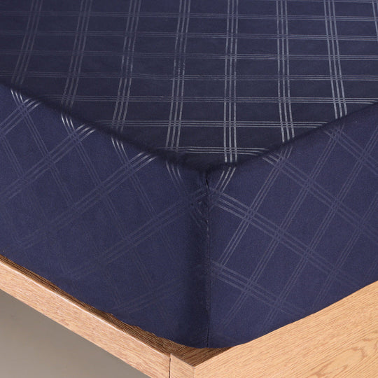 Deep Fitted Sheets Embossed Pattern Bed Sheets 25cm