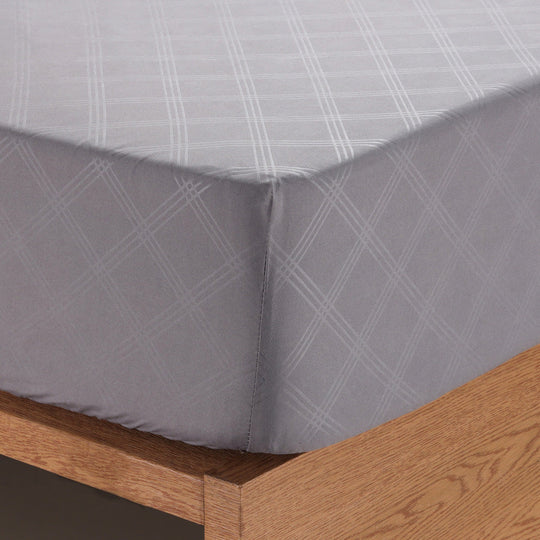 Deep Fitted Sheets Embossed Pattern Bed Sheets 25cm