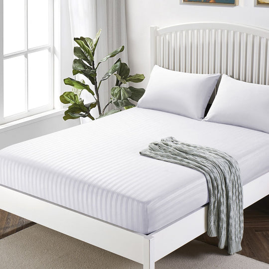 Deep Fitted Sheets Stripe 25cm