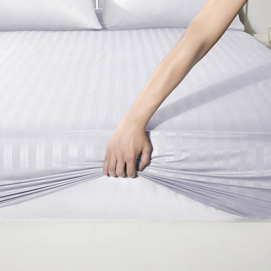Deep Fitted Sheets Stripe 25cm