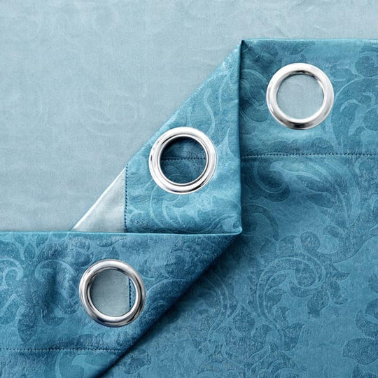 Blackout Eyelet Curtains Embossed 230 GSM