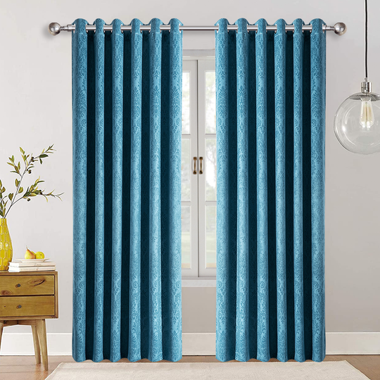 Blackout Eyelet Curtains Embossed 230 GSM