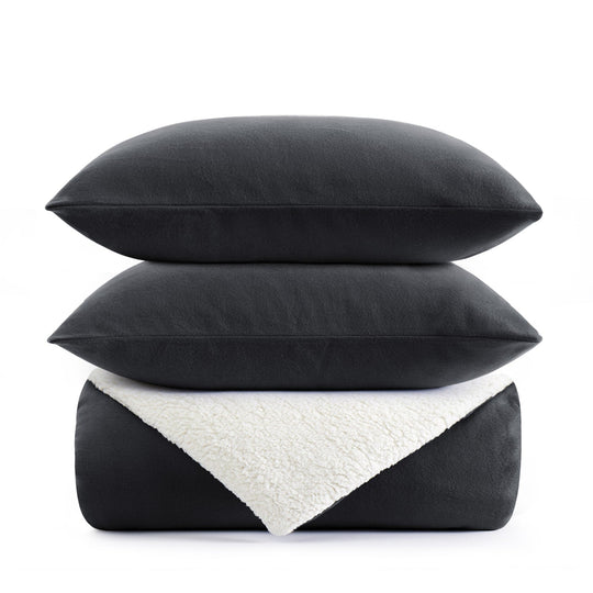 Sherpa Fleece Duvet Cover Set