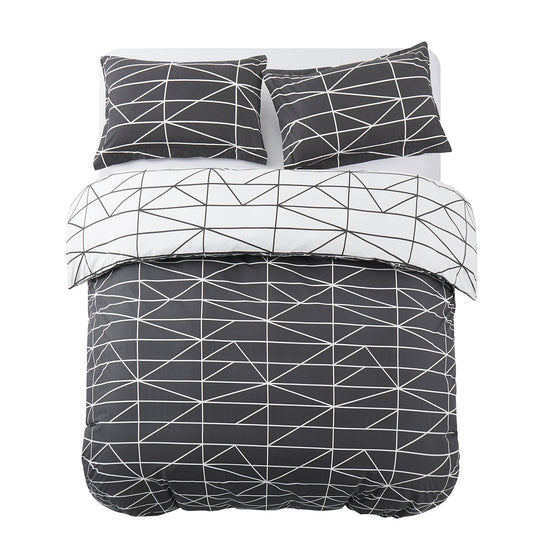 Duvet Cover 3 Piece Printed Quilt Cover Set