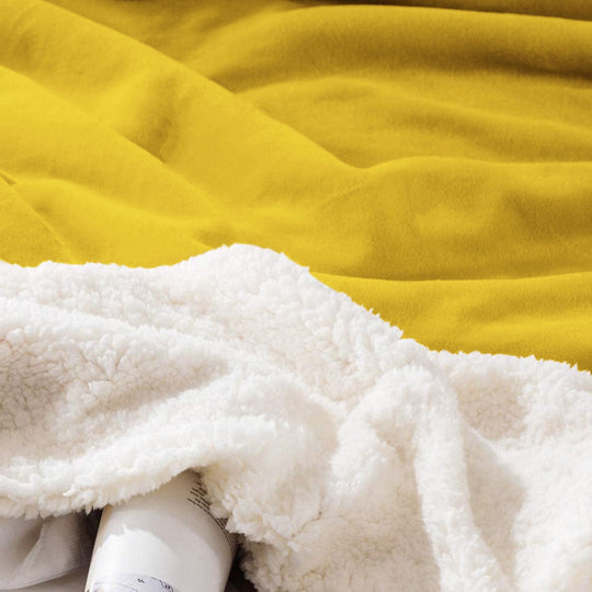 Blanket Fleece Sherpa Bed Sofa Throw