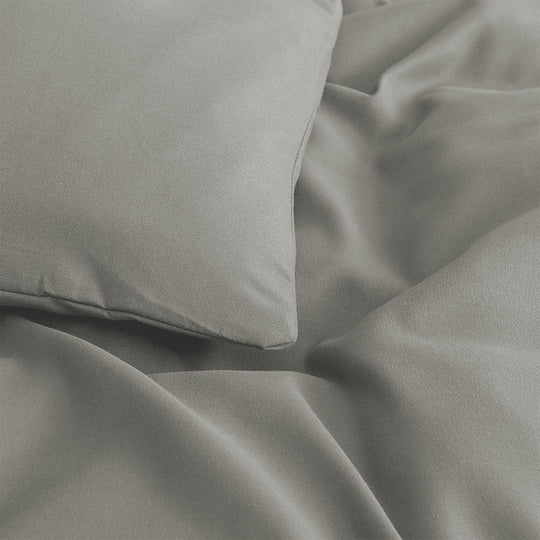 Duvet Cover 3 Piece Plain Dyed Quilt Cover Set
